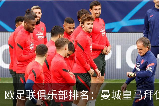 欧足联俱乐部排名：曼城皇马拜仁前3